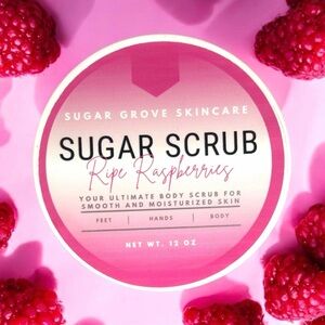 Sugar Grove 12 oz Ripe Raspberries Foaming Sugar Scrub